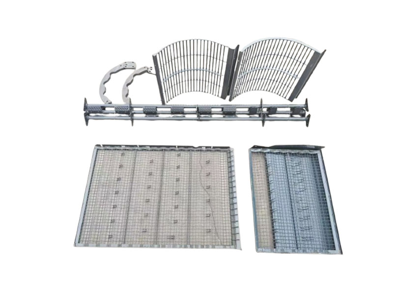 玉米籽粒收割機 過渡板、凹板